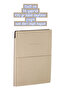 15x21 cm, 96 sheets, 100 gr thick lined pages, faux leather pocket cover notebook.