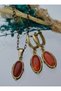 Full Set with Agate Stones - Multi-Colored - - 2