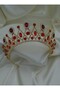 Wedding engagement henna bride crown- red - - 5