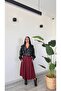 Short Oversize Jacket with Large Pocket Detail and Belt, Very Stylish Faux Leather Jacket - 3