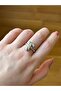 Silver Color Adjustable Letter t Ring - 3
