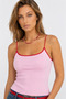 Contrast Striped Knitwear Athlete Bodysuit