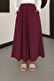 Wide-Legged Casual Tencel Fabric Skirt-Looking Pants with Elastic Waist - 4