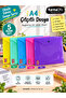 A4 Snap File – 5 Color Options |   Total 10 Pieces with 5 Different Color Options - 2