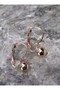 Rose plated ball earrings - rose - - 2