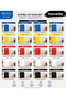 A4 Spiral Binding Cover Set 160 Micron – Blue Colored and Transparent Binding Covers 50 Pieces Each - 3