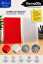 A4 Spiral Binding Cover Set 160 Micron – Red Color and Transparent Binding Covers 50 Pieces Each