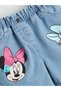 Trendlucky Minnie Mouse Printed Baby Girl Jean Shorts with Elastic Waist with Difference in Color - 3