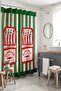 Green Striped Sardines Patterned Bathroom Curtain, Shower Curtain, Bathtub Curtain 175X200Cm - 5