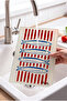 Sardines Retro Mediterranean Tempered Glass Cutting Board 25X35 - 2