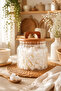 850 ml Acacia Lid Striped Glass Container Kamien-9R31Vanoz – Storage Container for Sugar, Coffee, Nuts, and Dry Foods - 2