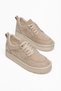 Lace-Up Suede Material Sports Women's Shoes