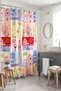 Square Colorful Banana and Mussel Patterned Bathroom Curtain, Shower Curtain, Bathtub Curtain 175X200Cm - 5