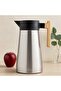 Steel Thermos 2L with Bamboo Handle - Double Sealed Lid, Keeps Hot for 12 Hours / Cold for 24 Hours
