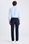 Ds Damat Slim Fit Navy Blue Dobby Jogger Pants - 3