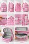 Children's School Bag with 9 Compartments, Spine Support, and Toy Gift - 2
