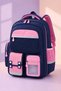 Children's School Bag with 9 Compartments, Spine Support, and Toy Gift - 2