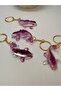 Zinobar Natural Stone Epoxy Koi Fish Keychain 1 Piece