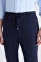 Ds Damat Slim Fit Navy Blue Dobby Jogger Pants - 2