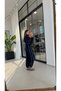 Jogger Ribbed Zippered Tracksuit Set Navy Blue - 4
