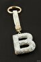Ilkestor Lettered Savaroski Stone (232245) Keychain B