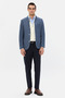 Slim Fit indigo dobby fabric jacket - 4