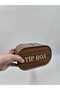 Wooden Tip Box Tip Box 20X12X11 cm - Walnut Patterned Mdf Laser Printed Cafe Restaurant Piggy Bank - 6