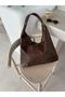 Casual Soft Bitter Coffee Color Shoulder Bag - 4
