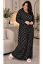 Women's Dress - Comfortable Fit - Plus Size - Patterned - Oversized - Viscose - 2
