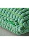 Polka Dot Throw Pillow Cover 50X50 cm Zippered Popcorn Pillow Cover Pillow Cushion Cover Not Included Green Color - 3