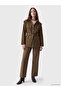 Esvab • Modern & Distinctive Women's Jean Jacket with Stand Collar and Belt