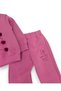 Girl's Winter 3-Strand Ribbon Heart Printed, Pompom 2-3-4-5-6 Years Old Top and Bottom Tracksuit Set - 5