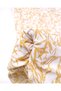 70% Cotton 30% Linen White with Orange Patterned Woven Fabric for Shirts & Dresses 145X - 5