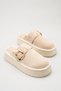 Women's Daily Comfortable Sabo Slippers with Leather Suede Buckle