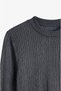 Black Sparkle Glitter Crew Neck Blouse - 6