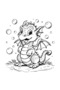 Cute Dragon 40-Page Coloring Book-Thick Pages (21 X 21 cm) Suitable for Children and Adults - 7