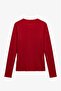 Red Cannel Buttoned Knitwear Blouse - 2