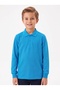 Girls and Boys 100% Cotton Lakos Long Sleeve Polo Collar School T-Shirt - 3