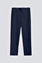 Ds Damat Regular Fit Navy Blue Plain Sweatpants - 5