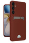 Ilkestor Galaxy A16 5g Case Kelvin Silicone with Business Card Holder (00949) - Burgundy