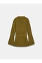 61002 Double-Breasted Belted Wool Blend Knitwear Cardigan-Oil Green - 6