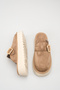 Mink Suede Buckle Women's Daily Comfortable Sabo Slippers - 5