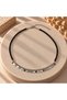 Black Onyx Stone Gold Color Double Row Elegant Sequin Detailed Stylish Modern Necklace Design Suitable for Daily Use Special for Women