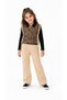 Girl's Leopard Patterned Vest 3-Piece Set – Blouse and Pants 4-11 Years