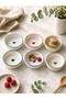 6-Piece Colorful Heart-Shaped Dessert Plate - Breakfast Plate - Presentation Plate (9 cm) - 2