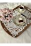 49X35Cm Embroidered Cut-Out Hole Tray Cover. Vintage Rose Model - 2