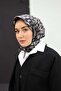 Tivil Silk Scarf Ist 11451 - 34 Black Leopard Pattern - 7