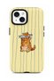 Compatible with iPhone 13 / 14 - Fisherman Garfield, Double Layer Cover, Glossy Surface Protective Glossy Touch Case