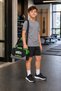Boys' Printed Sports Bag, Sports Bag with Pockets, Children's Sports Bag with Zipper Detail, Black Children's Sports Bag, Kids Sport Bag - 7