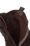 Women's Brown Zippered Thick Heeled Leather Boots Wf180025Df - 7